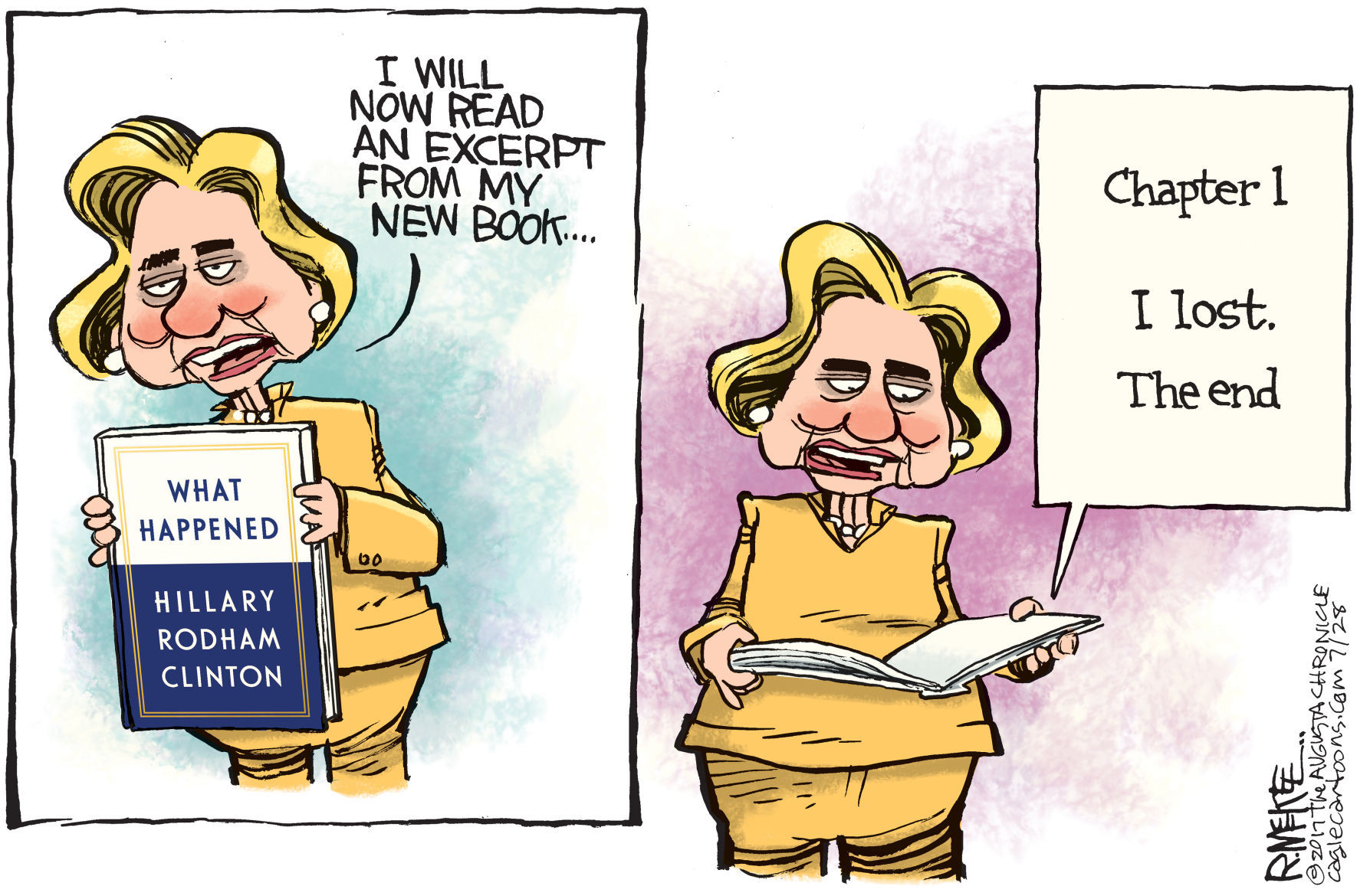 New Hillary Book by Rick McKee, The Augusta Chronicle